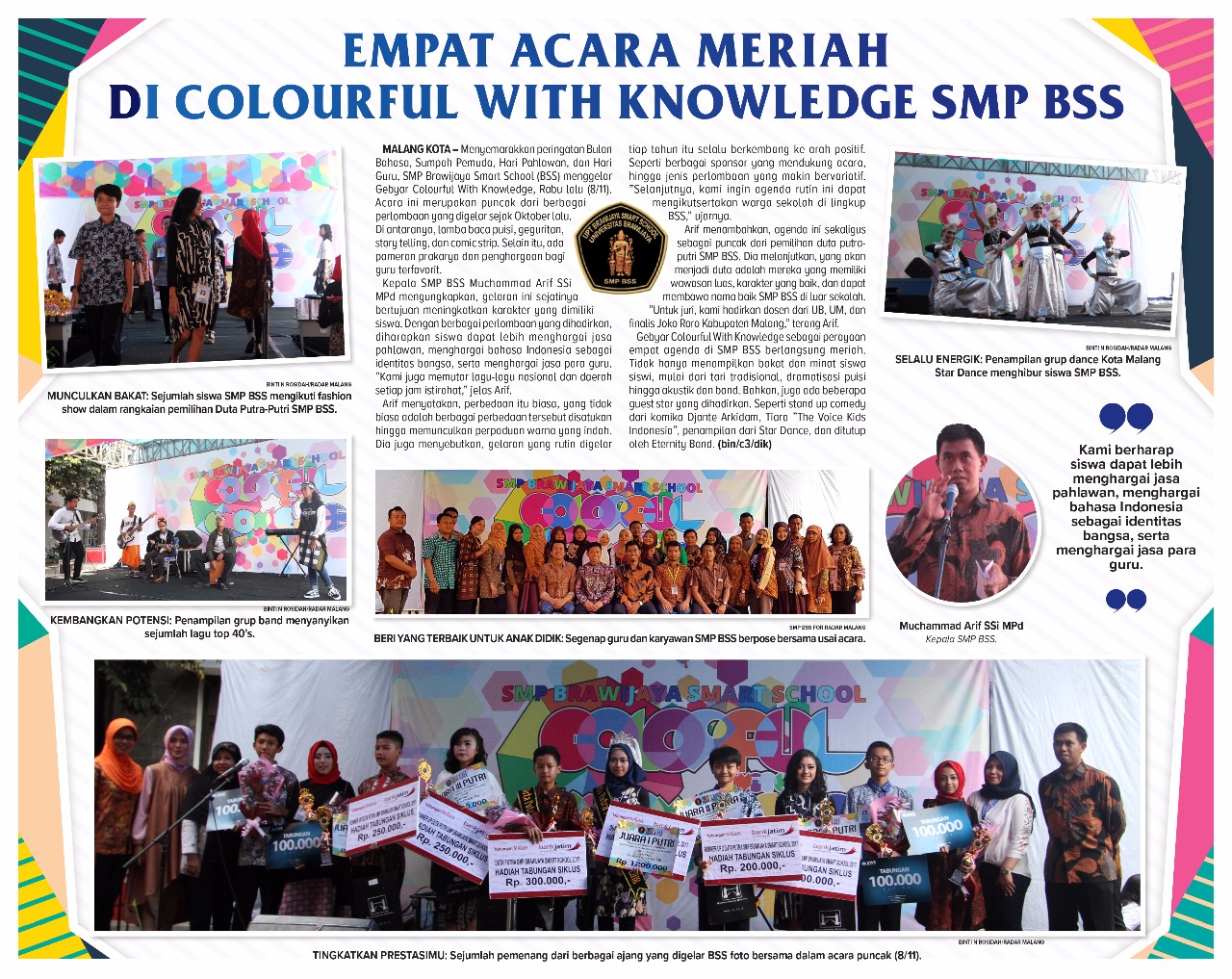 Empat Acara Meriah Di Colorful With Knowledge SMP BSS