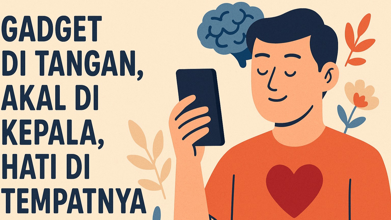 Gadget di Tangan, Akal di Kepala, Hati di Tempatnya