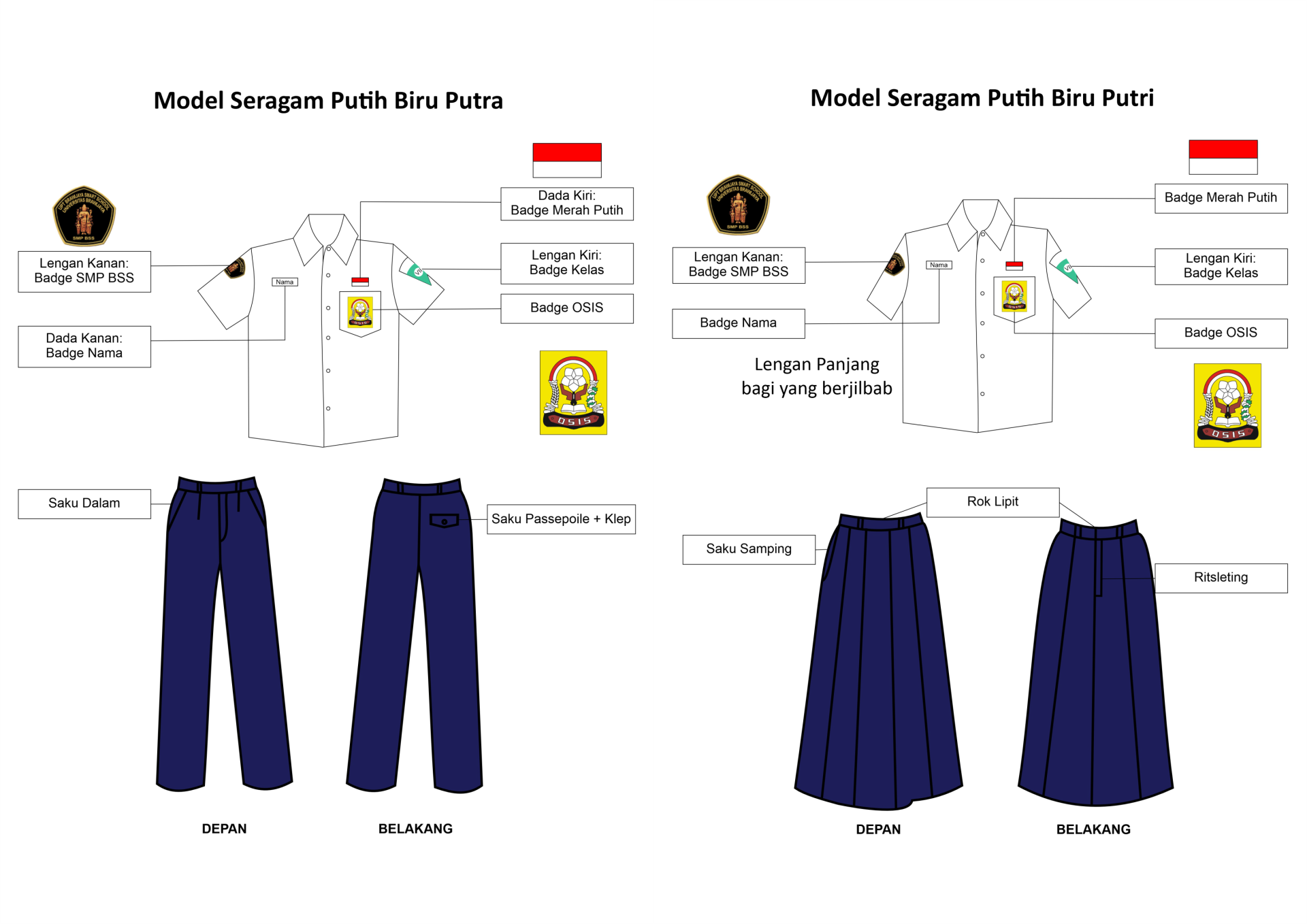 Desain Seragam SMP BSS